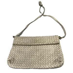 Vintage Bottega Veneta Intrecciato Leather Woven Crossbody (Stained)